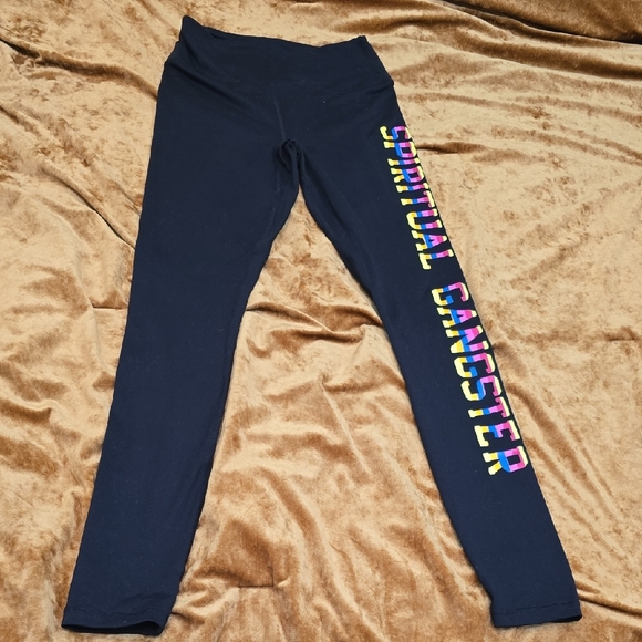 Spiritual Gangster Black Super High-Waist Leggings Size Small EUC - Picture 4 of 9